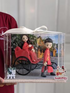 quà tặng đám cưới cô dâu chú rể handmade tượng chibi ý nghĩa