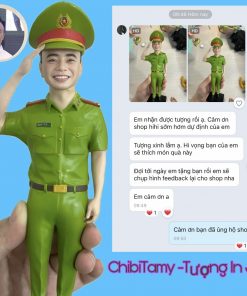 tượng in 3D anh công an